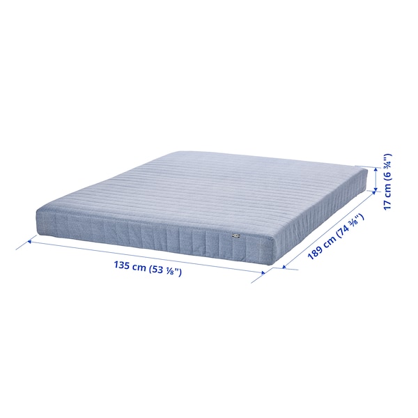 IKEA VADSÖ spring mattress, firm/light blue, Full , IKEA Sale | 38514FKPT