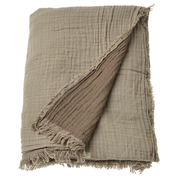 IKEA VALLKRASSING throw, light gray-brown, 59x79 in , IKEA Sale | 49672CHYW