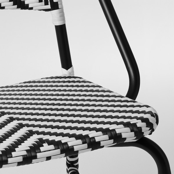 IKEA VASSHOLMEN chair, in/outdoor, black/white , IKEA Sale | 58796LDPS