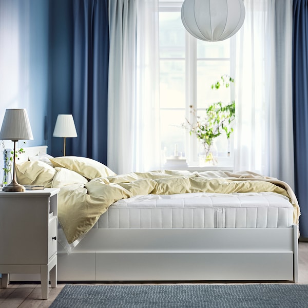 IKEA VESTERÖY pocket spring mattress, medium firm/white, Twin , IKEA Sale | 21367OKJD