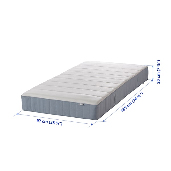 IKEA VESTERÖY pocket spring mattress, medium firm/white, Twin , IKEA Sale | 21367OKJD