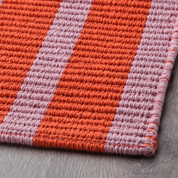 IKEA VÄGSKYLT rug, flatwoven, pink/orange, 2'7 inx8'2 in , IKEA Sale | 97623WNJO