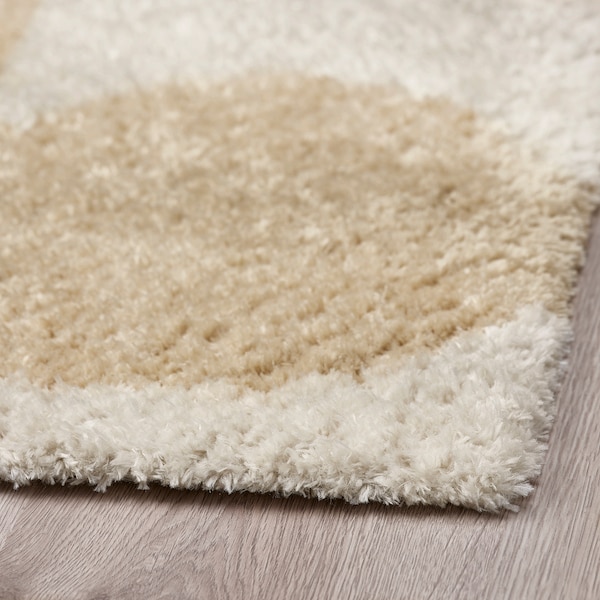 IKEA VÄGTRUMMA rug, high pile, off-white/beige, 5'3 inx7'7 in , IKEA Sale | 23518CEFY