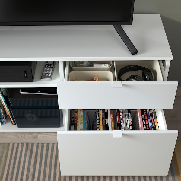 IKEA VIHALS TV unit, white, 57 1/2x14 5/8x19 5/8 in , IKEA Sale | 94813YASH