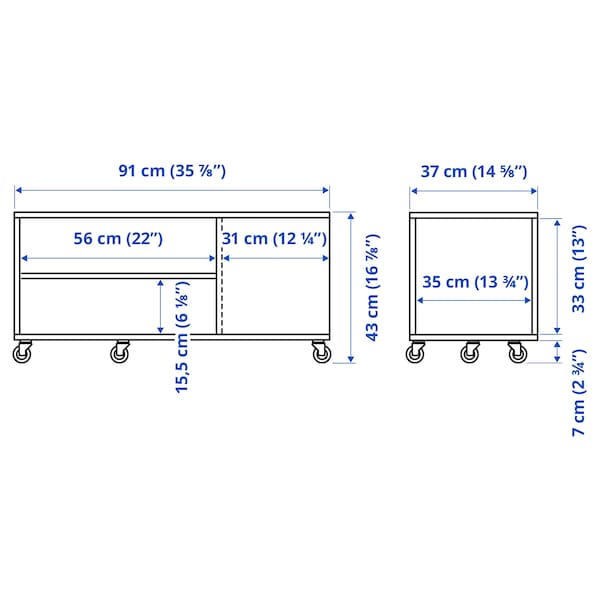 IKEA VIHALS coffee table, white, 35 7/8x14 5/8 in , IKEA Sale | 43156QMJO