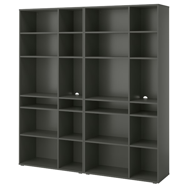 IKEA VIHALS shelving combination, dark gray, 74 3/4x14 5/8x78 3/4 in , IKEA Sale | 87263VFPX