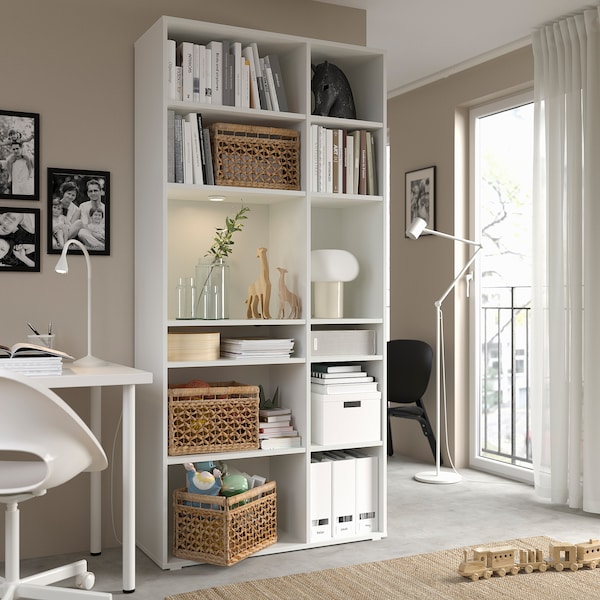 IKEA VIHALS shelving unit with 10 shelves, white, 37 3/8x14 5/8x78 3/4 in , IKEA Sale | 35819QNTD