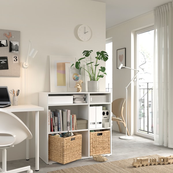 IKEA VIHALS shelving unit with 4 shelves, white, 37 3/8x14 5/8x35 3/8 in , IKEA Sale | 63194BSCW