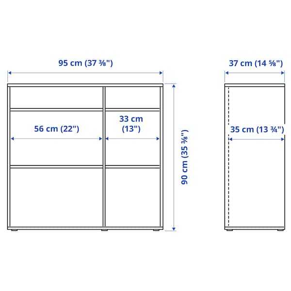 IKEA VIHALS shelving unit with 4 shelves, white, 37 3/8x14 5/8x35 3/8 in , IKEA Sale | 63194BSCW