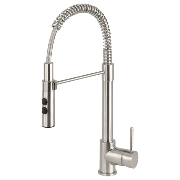 IKEA VIMMERN kitchen faucet with handspray, stainless steel color , IKEA Sale | 48017HPFD