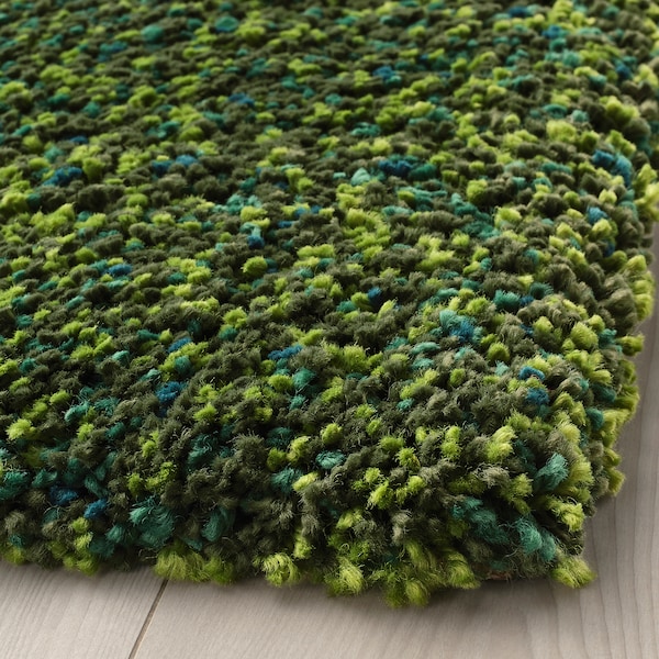 IKEA VINDUM rug, high pile, green, 6'7 inx8'10 in , IKEA Sale | 56123UDLC