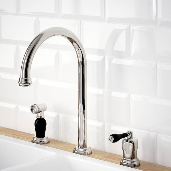 IKEA VITHAVET kitchen faucet/separate handspray, chrome plated , IKEA Sale | 97315DBOT