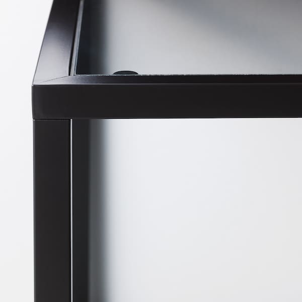 IKEA VITTSJÖ nesting tables, set of 2, black-brown/glass, 35 3/8x19 5/8 in , IKEA Sale | 56028XAIK