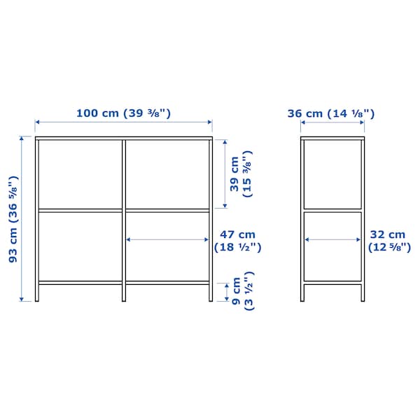 IKEA VITTSJÖ shelf unit, black-brown/glass, 39 3/8x36 5/8 in , IKEA Sale | 69740RYMA