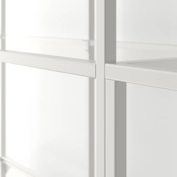 IKEA VITTSJÖ storage combination, white/glass, 78 3/4x14 1/8x68 7/8 in , IKEA Sale | 35920GHXU