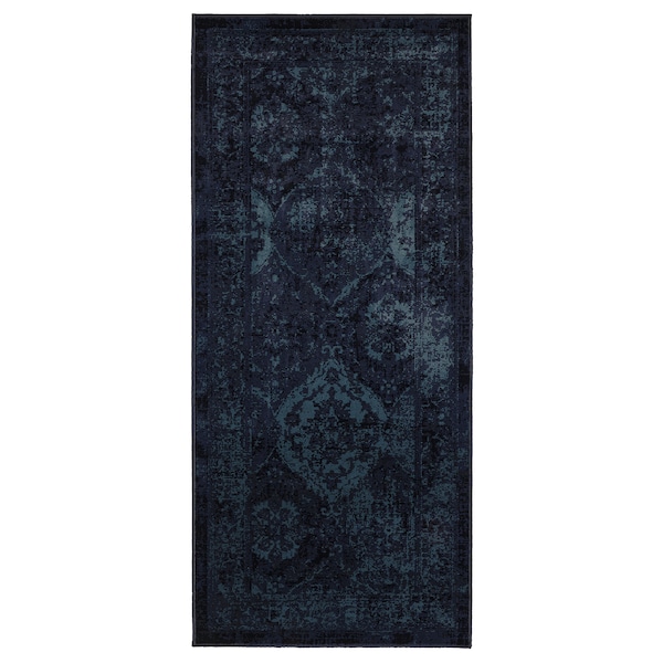 IKEA VONSBÄK rug, low pile, dark blue, 2\'7 inx5\'11 in , IKEA Sale | 97684JCGD