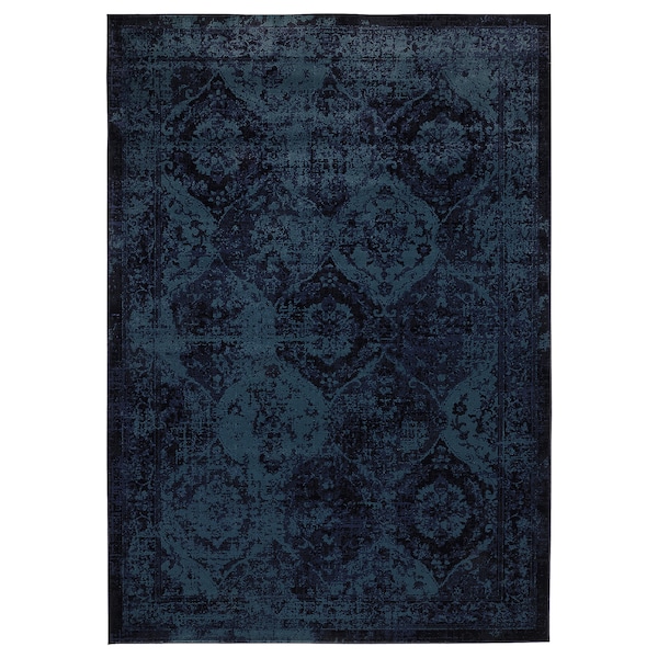 IKEA VONSBÄK rug, low pile, dark blue, 5\'7 inx7\'7 in , IKEA Sale | 29047VXRI